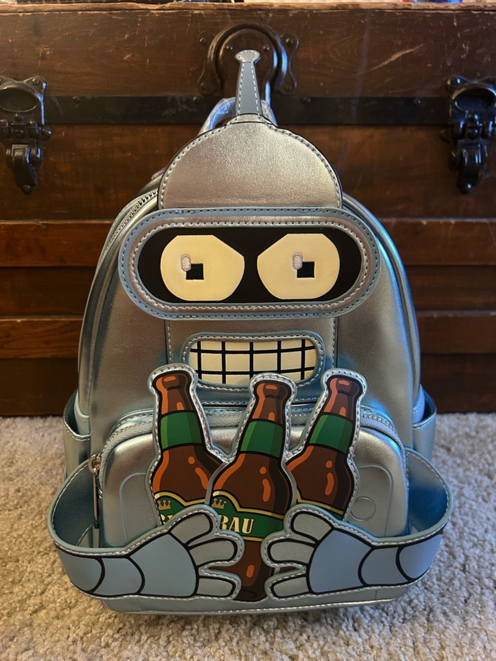 Loungefly WonderCon LE Futurama Bender Cosplay Mini Backpack - NWT